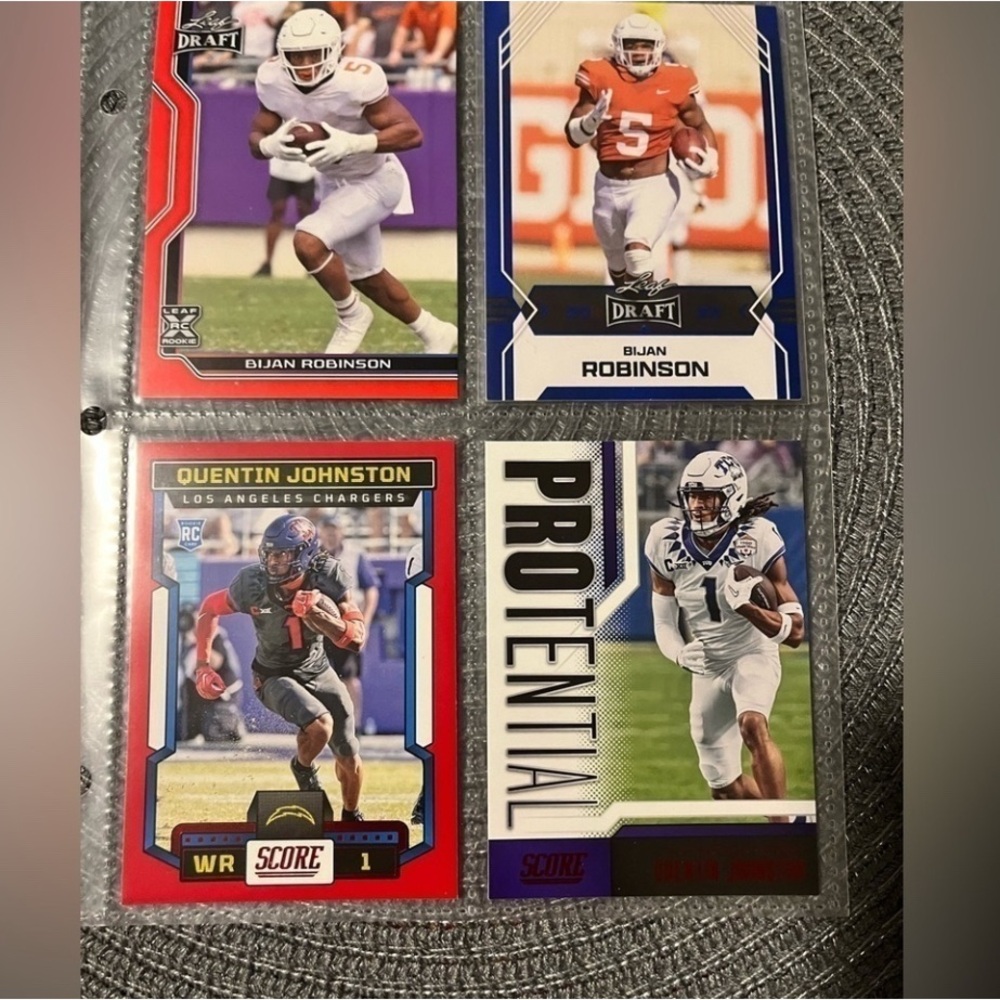 🏈 NFL Football Card Collection, Set of 4